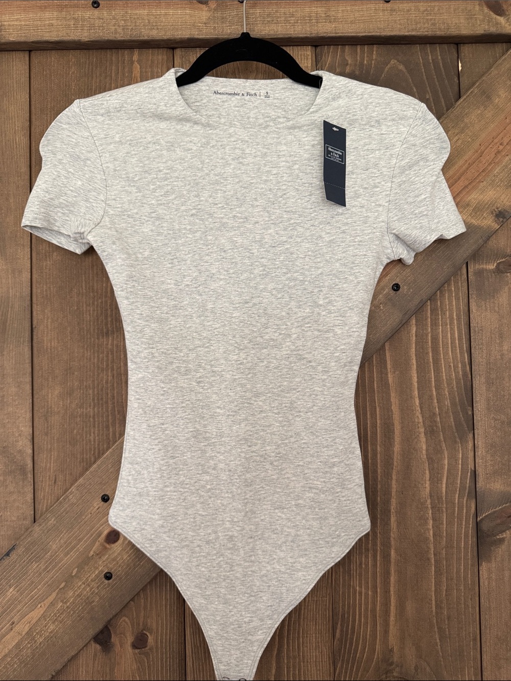 NWT Abercrombie & Fitch Gray Bodysuit Size Small